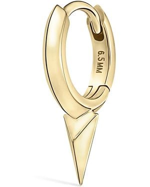 Maria Tash Faceted Single Short Spike Hoop Earring - Metallic