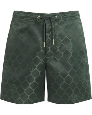 CHE Jacquard Monogram Oceano Swimshorts - Green