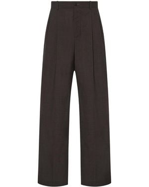 The Row Thom Wool Trousers - Grey