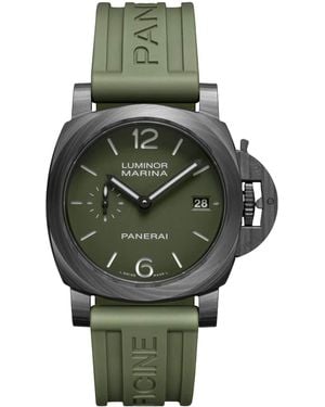 Panerai Stainless Steel Luminor Marina Watch - Green
