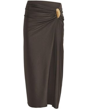 Jonathan Simkhai Shell Elana Midi Skirt - Brown