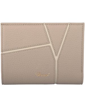 Chopard Medium Leather Diamond Wallet - Natural