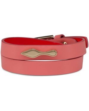 Christian Louboutin Bettina Leather Bracelet - Red