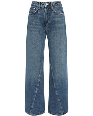 Anine Bing Twisted-Seam Brie Jeans - Blue