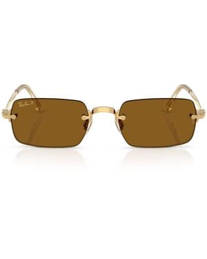 Ray-Ban By A$Ap Rocky Rectangle Sunglasses - Metallic