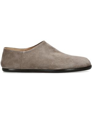 Maison Margiela Suede Tabi Babouche Mules - Gray