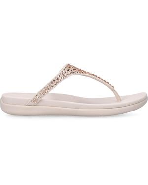 Fitflop Solay Crystal Flip Flops - Pink