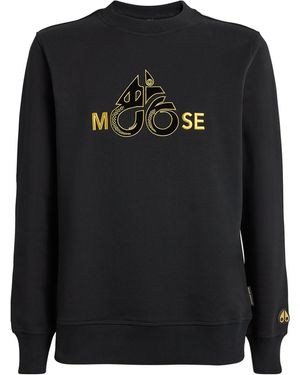 Moose Knuckles Snake Logo Sweatshirt - Black
