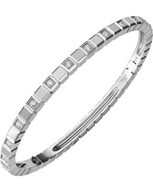 Chopard And Diamond Ice Cube Bangle - Metallic