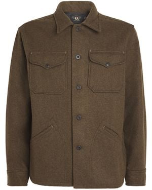 Ralph Lauren Double Rl Wool-Blend Overshirt - Green