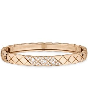 CHANEL And Diamond Coco Crush Bangle - Natural