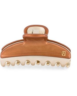 Alexandre De Paris Plated Claw Hair Clip - Brown