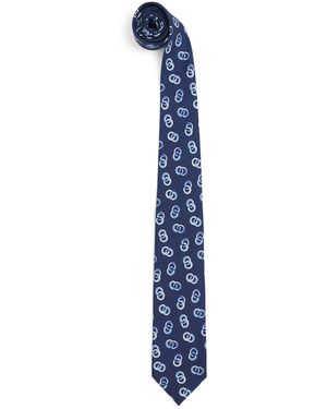 Isaia Silk Tie - Blue