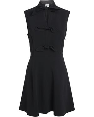 Claudie Pierlot Tie-Front Mini Dress - Black
