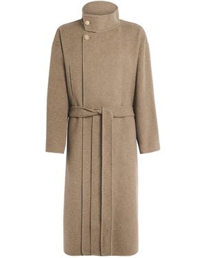 Fear Of God Wool-Cashmere Asymmetic Overcoat - Natural