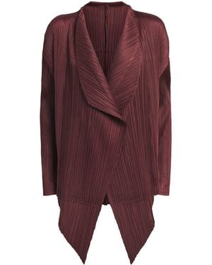 Pleats Please Issey Miyake January Monthly Colours Cardigan - Red