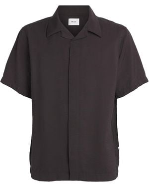 NN07 Notched-Collar Hank Shirt - Black