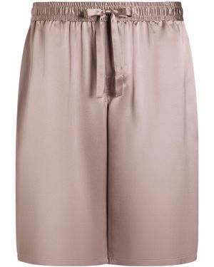 Dolce & Gabbana Silk Pajama Shorts - Pink