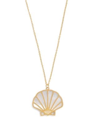 L'Atelier Nawbar Diamond And Mother-Of-Pearl Shell N*93 Necklace - Metallic