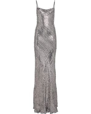 Jenny Packham Sequin Foxx Gown - Grey