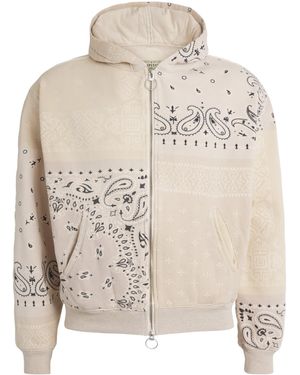 Kapital Cotton Quilted Bandana Hoodie - Natural