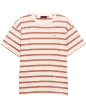 Prada Cotton Stripe T-Shirt - Pink