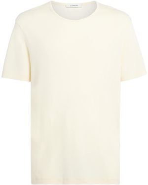 Lemaire Cotton Scoop-Neck T-Shirt - White