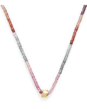 Suzanne Kalan And Tourmaline Infinite Beaded Necklace - Metallic
