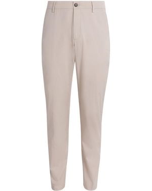 Eleventy Cotton-Silk Chinos - Gray