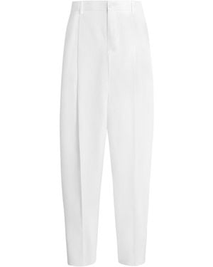 Dolce & Gabbana Linen Tailored Pants - White