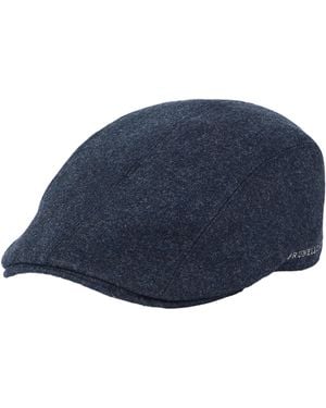 Brunello Cucinelli Virgin Wool Embroidered Flat Cap - Blue