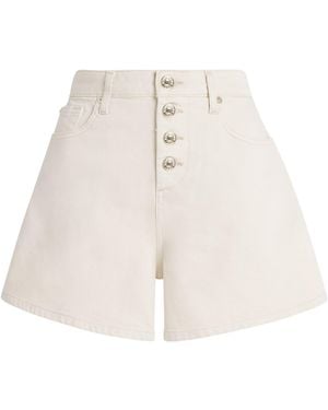 7 For All Mankind Kori Denim Shorts - Natural