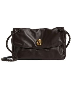 Bottega Veneta Lambskin Madison Cross-Body Bag - Black