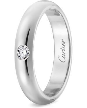 Cartier Platinum And Diamond 1895 Wedding Ring - White
