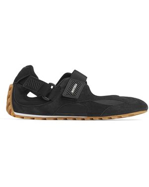 Bottega Veneta Fabric And Suede Mary Jane Sneakers - Black