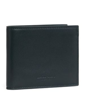 Giorgio Armani Lamb Leather Bifold Wallet - Black