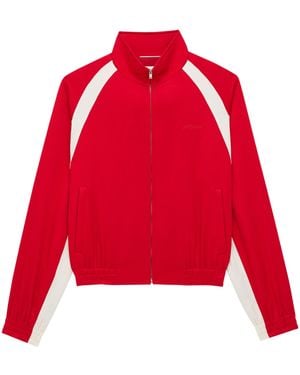 Saint Laurent Satin Teddy Jacket - Red