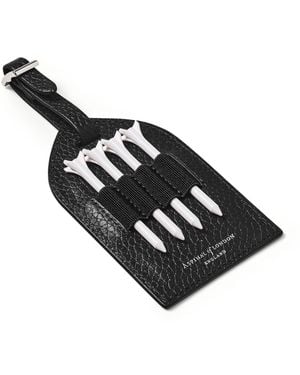 Aspinal of London Leather Golf Tee Holder - Black