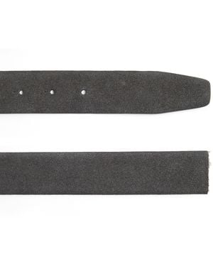 Giorgio Armani Suede Reversible Belt Strap - Metallic