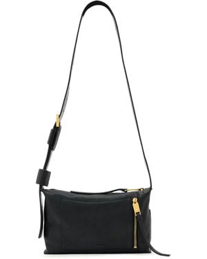 AllSaints Small Leather Alba Cross-Body Bag - Black