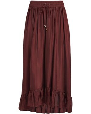 Zimmermann Silk Aster Maxi Skirt - Purple