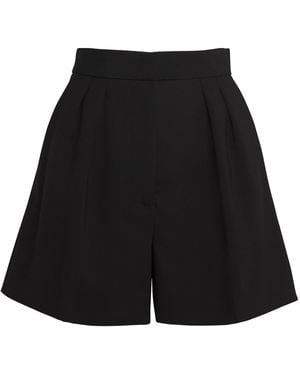 Max Mara Virgin Wool Tailored Shorts - Black