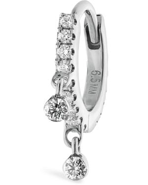 Maria Tash Diamond Eternity Double Dangle Earring - White