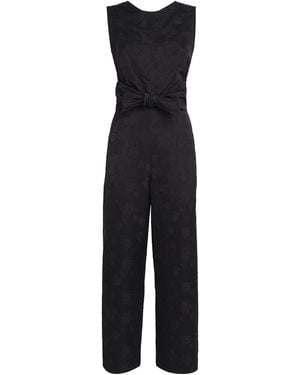 Claudie Pierlot Satin Jacquard Jumpsuit - Black