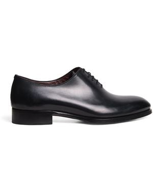 Brioni Leather Oxford Shoes - Black