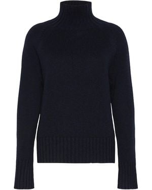 Max Mara Wool-Cashmere High-Neck Sweater - Blue