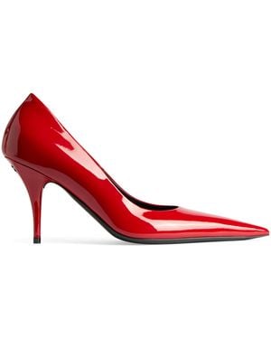 Balenciaga Patent Leather Avenue Pumps 90 - Red