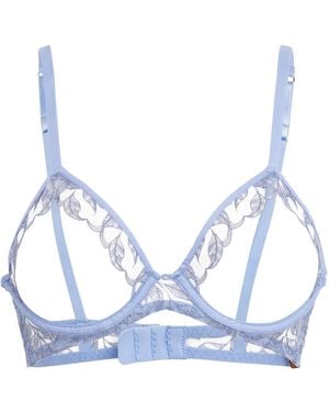 Coco De Mer Elandra Open Bra - Blue