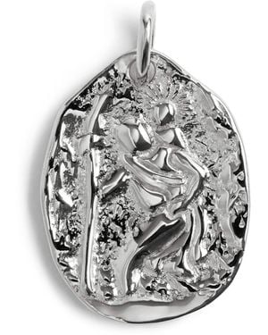 Monica Vinader Sterling Talisman St Christopher Pendant - Metallic