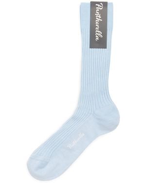 Pantherella Ribbed Danvers Socks - Blue